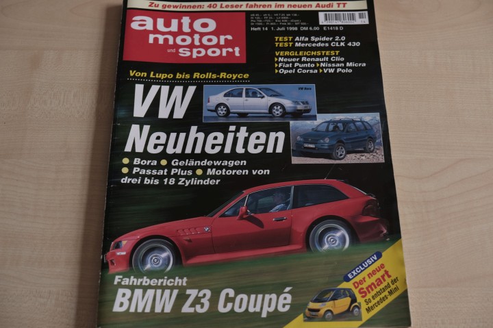 Deckblatt Auto Motor und Sport (14/1998)